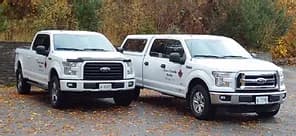 Two White Trucks