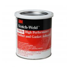 3M 7000042735 - 3M™ Scotch-Weld™ Nitrile High Performance Rubber And Gasket Adhesive, 847, brown, 1 qt (0.94 L)