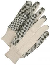 Bob Dale Gloves & Imports Ltd 10-1-307 - Cotton Canvas Glove Knitwrist PVC Dot Palm