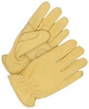 Bob Dale Gloves & Imports Ltd 20-1-380-L - Grain Deerskin Driver Double Palm Foam Padded