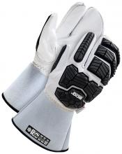 Bob Dale Gloves & Imports Ltd 50-9-5011-L - Goatskin 1-Finger Mitt w/5" Cuff Cut Resistant & TPR Impact