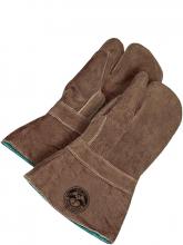 Bob Dale Gloves & Imports Ltd 63-9-766FL-1 - Hi Heat Split Leather Gauntlet 1-Finger Mitt Banox Lining