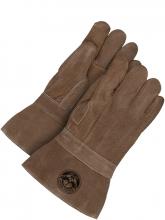 Bob Dale Gloves & Imports Ltd 63-9-766FL - Hi Heat Split Leather Gauntlet Glove Banox Lining