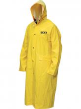 Bob Dale Gloves & Imports Ltd 95-1-901FRC-L - Rain Coat Flame Resistant PVC/Poly/PVC 48in Long w/Hood