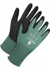 Bob Dale Gloves & Imports Ltd 99-1-8130-10 - 15 Gauge Green HPPE/Glass with NBR Palm Net Zero