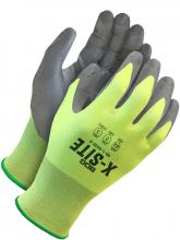 Bob Dale Gloves & Imports Ltd 99-1-9430-10 - 21 Gauge Hi-Viz Yellow Seamless Knit With Grey PU Coating