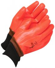 Bob Dale Gloves & Imports Ltd 99-1-9491 - Coated PVC Knitwrist Foam Lined Hi-Viz Orange