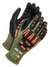 Bob Dale Gloves & Imports Ltd 99-1-9677-10 - Seamless Knit Green/Black Fr Yarn, TPR with Black Bi Polymer