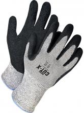 Bob Dale Gloves & Imports Ltd 99-1-9701-10 - Grey Seamless Knit HPPE w/ Black Crinkle Latex Palm