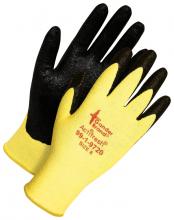 Bob Dale Gloves & Imports Ltd 99-1-9720-10 - Seamless Knit Kevlar  Cut Resistant Black Foam Nitrile Palm