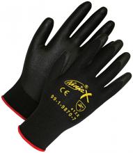 Bob Dale Gloves & Imports Ltd 99-1-9870-10 - Ninja® X Black Nylon Black Bi-Polymer Palm