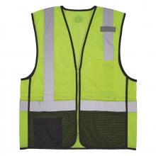 Ergodyne 23013 - 8210ZBK S/M Lime Hi Vis Safety Vest