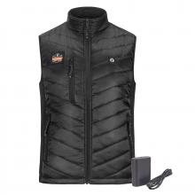 Ergodyne 41701 - 6495 S Black Rechargeable Heated Vest with Battery