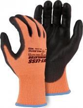 Majestic Glove 33-4406/XS - ORG. HPPE KNIT, BLK PU PALM, ANSI A4, XS