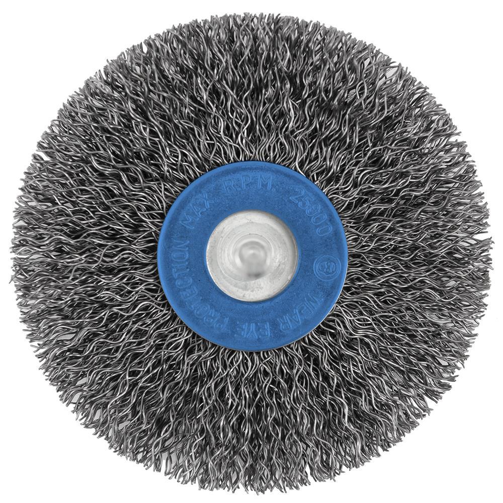 3&#34; x 1/4&#34; Shaft Mounted Crimped Radial Brush SST