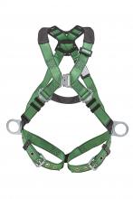 MSA Safety 10206061 - V-FORM Harness, Extra Small, Back & Hip D-Rings, Tongue Buckle Leg Straps Quick