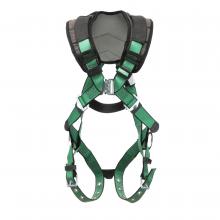 MSA Safety 10206091 - V-FORM+ Harness, Super Extra Large, Back & Hip D-Rings, Tongue Buckle Leg Straps