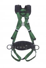 MSA Safety 10207733 - V-FORM Construction Harness, Extra Small, Back & Hip D-Ring, Tongue Buckle Leg S